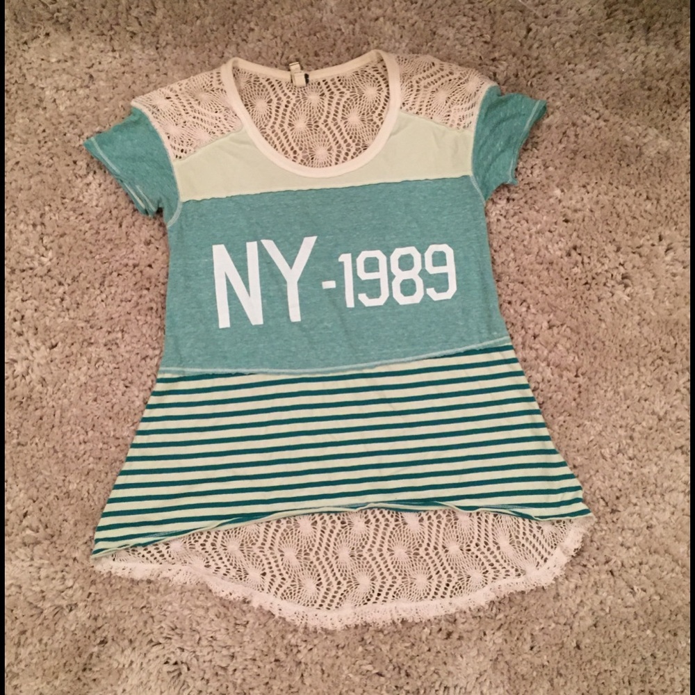 Free people crocheted T-shirt